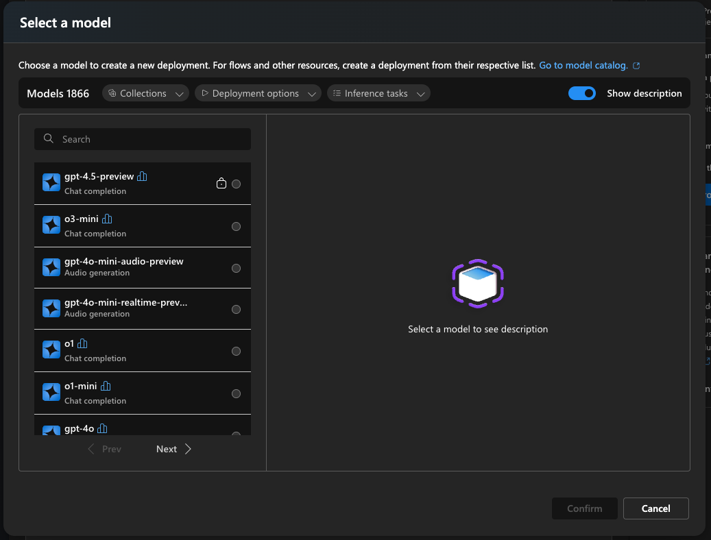 Models Available in Azure AI Foundry
